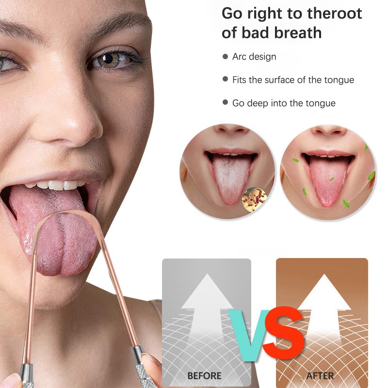 1PCS Copper Tongue Scraper Ora - огляд і ціна Tongue Scraper Metal