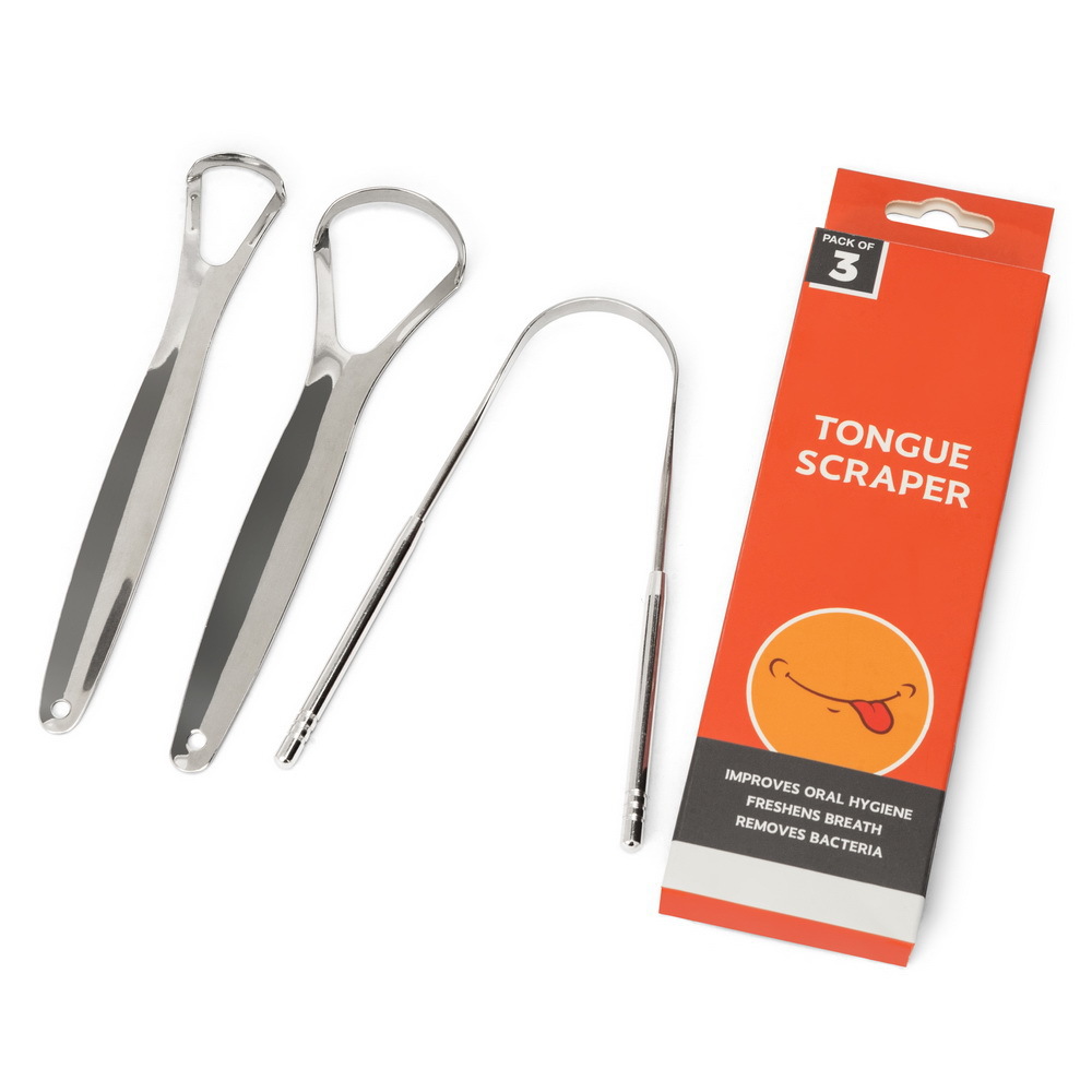 3 Pcs/Pack Metal Tongue Scrape - огляд і ціна Tongue Scraper Metal