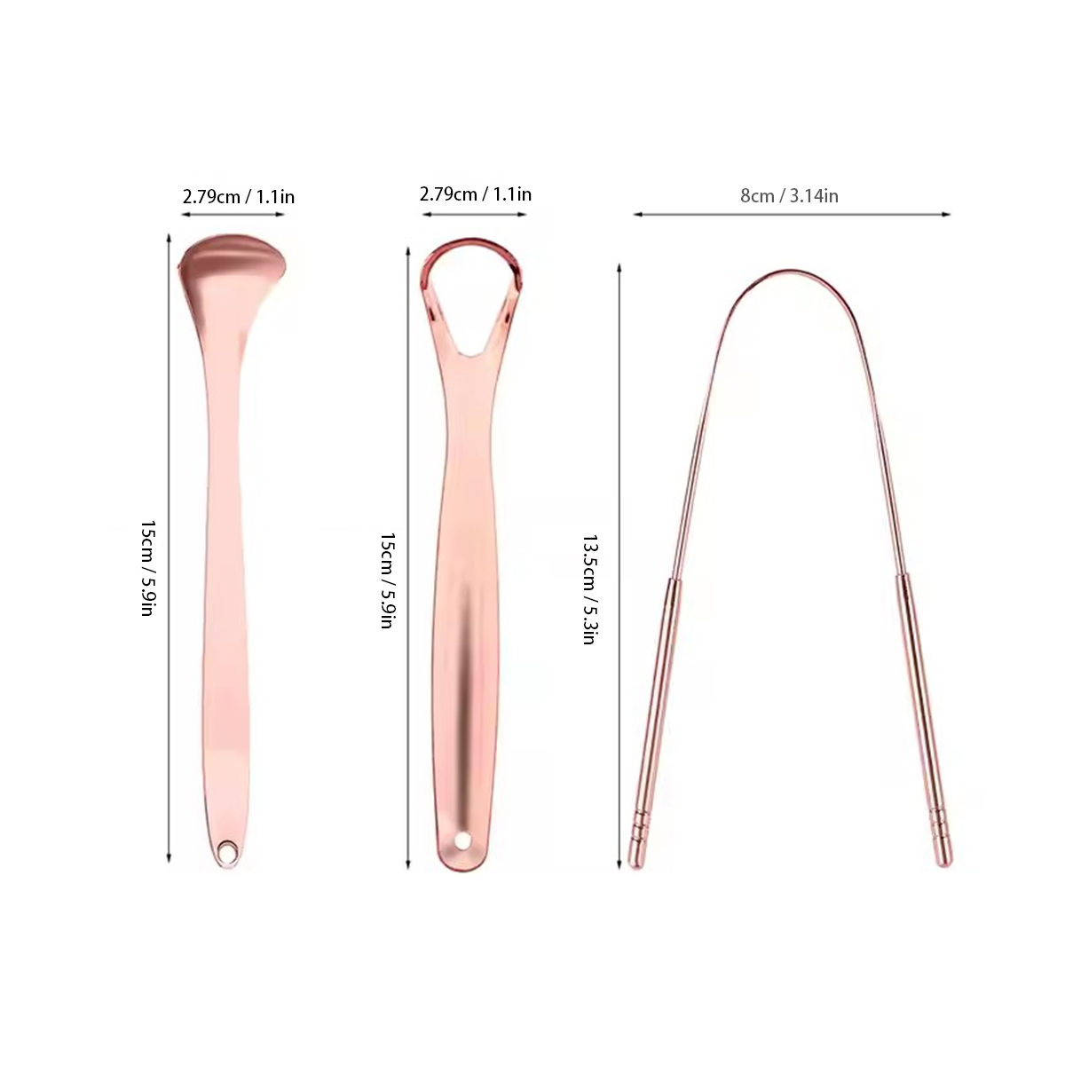 1/2/3/4pcs Tongue Scrapers for - огляд і ціна Tongue Scraper Metal
