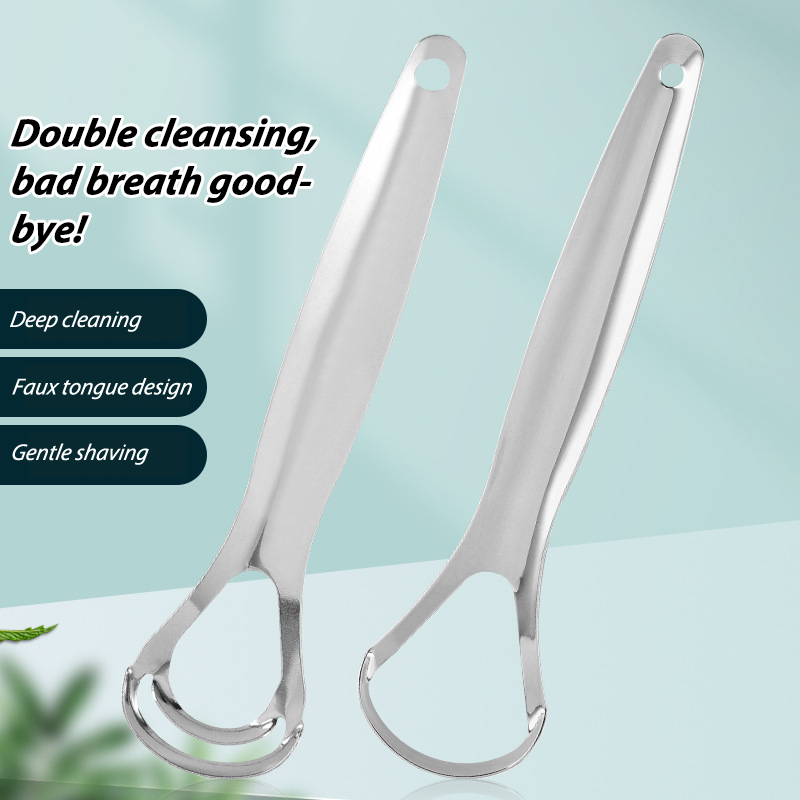 Stainless Steel Tongue Scraper - огляд і ціна Tongue Scraper Metal