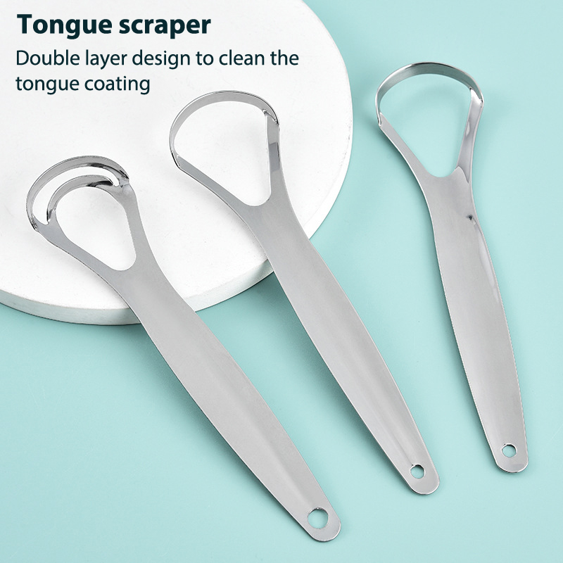 Stainless Steel Tongue Scraper - огляд і ціна Tongue Scraper Metal