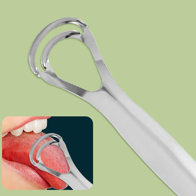 Stainless Steel Tongue Scraper - огляд і ціна Tongue Scraper Metal
