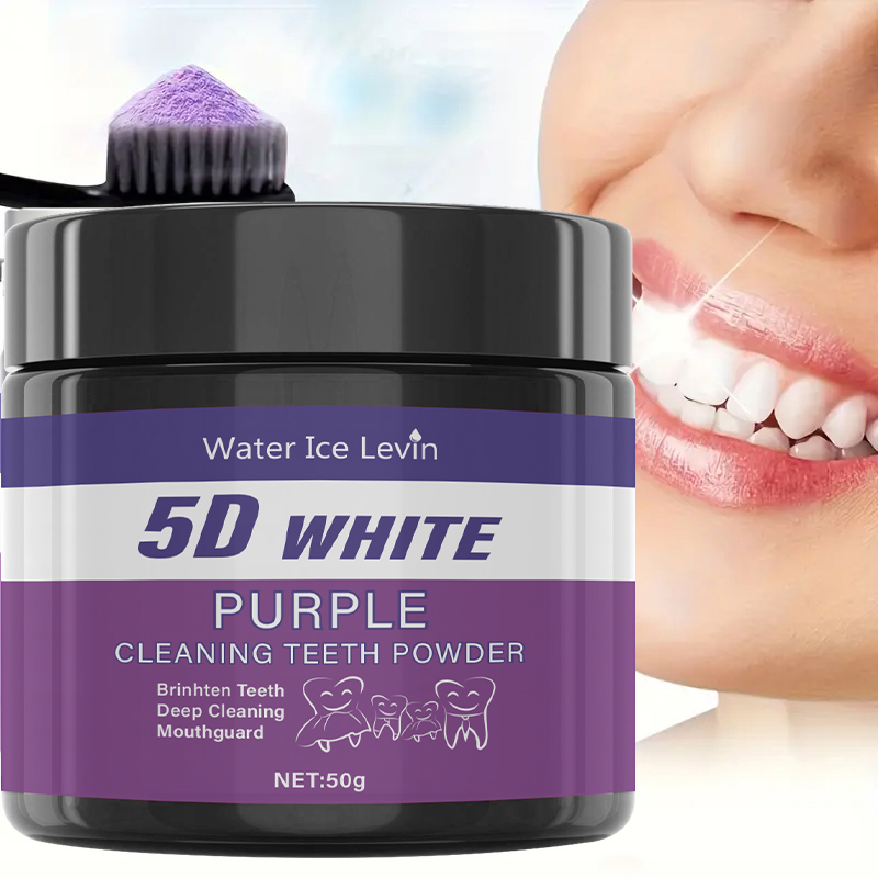5D White Purple Cleaning Tooth - огляд і ціна Teeth Whitening Baking Soda