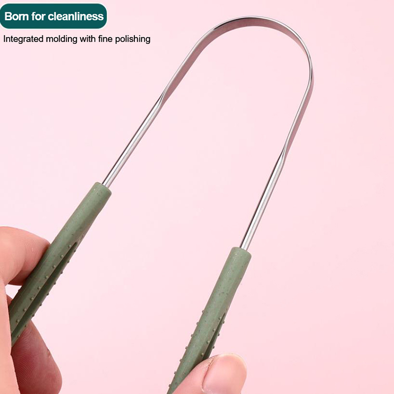 **1PCS Stainless Steel Tongue  - огляд і ціна Tongue Scraper Metal