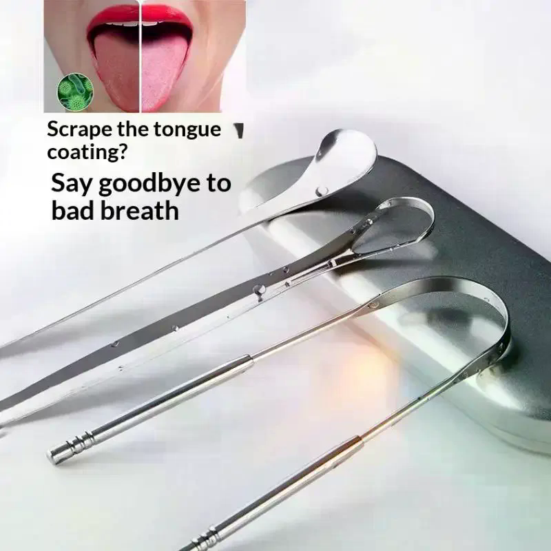 Stainless Steel Tongue Scraper - огляд і ціна Tongue Scraper Metal
