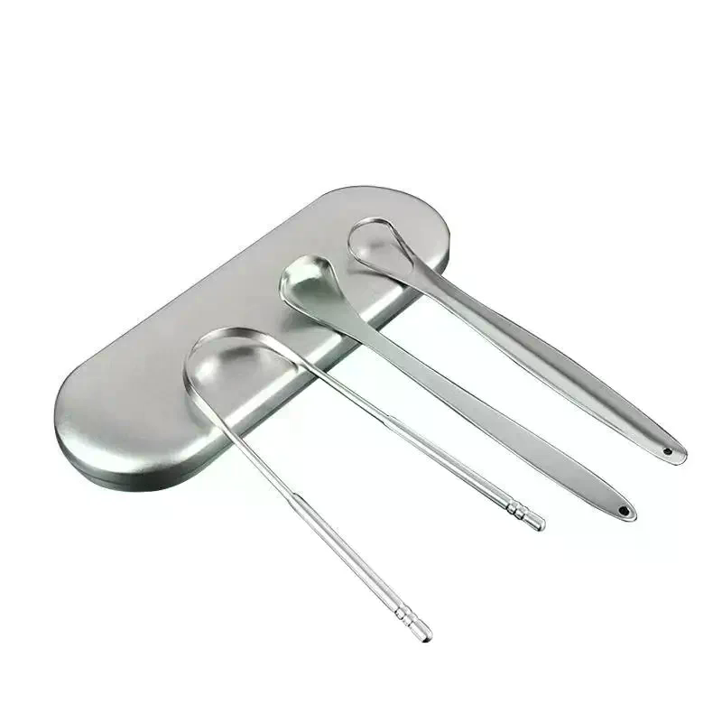 Stainless Steel Tongue Scraper - огляд і ціна Tongue Scraper Metal