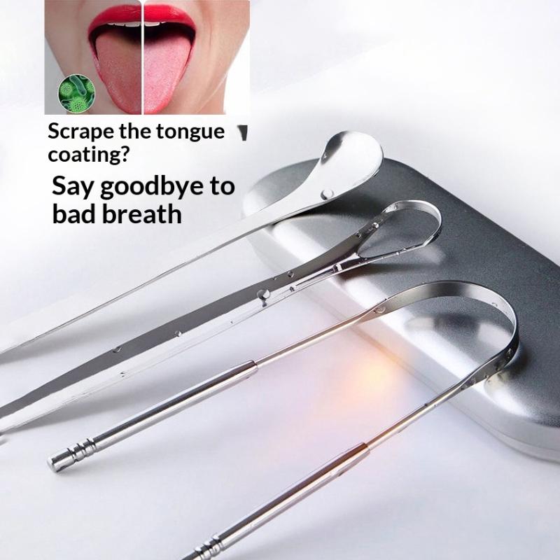 Stainless Steel Tongue Scraper - огляд і ціна Tongue Scraper Metal