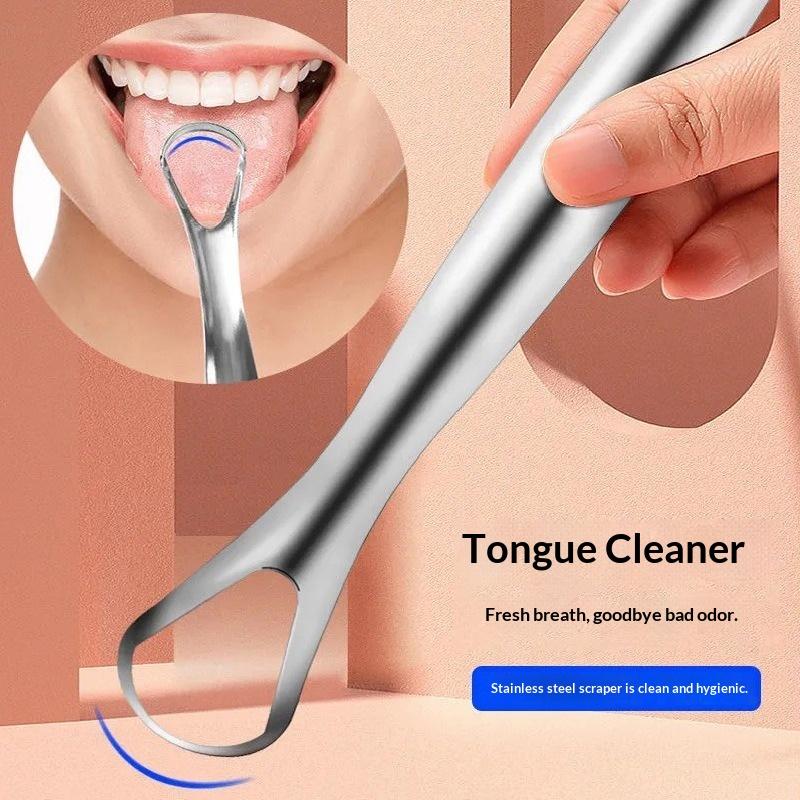 Stainless Steel Tongue Scraper - огляд і ціна Tongue Scraper Metal