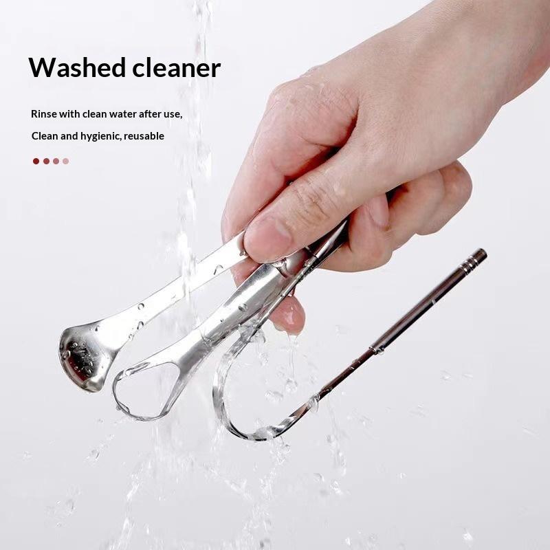 Stainless Steel Tongue Scraper - огляд і ціна Tongue Scraper Metal
