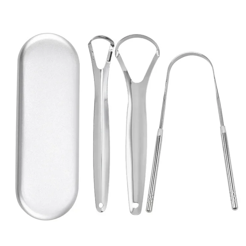 Premium 1pcs/3pcs Metal Tongue - огляд і ціна Tongue Scraper Metal