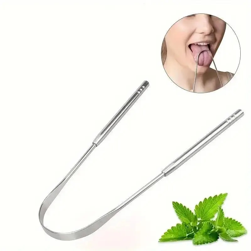 Stainless Steel Tongue Scraper - огляд і ціна Tongue Scraper Metal
