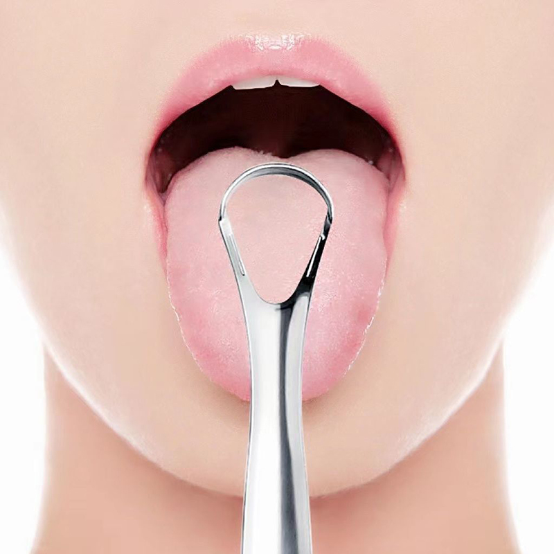 Metal Tongue Scraper Cleaner F - огляд і ціна Tongue Scraper Metal
