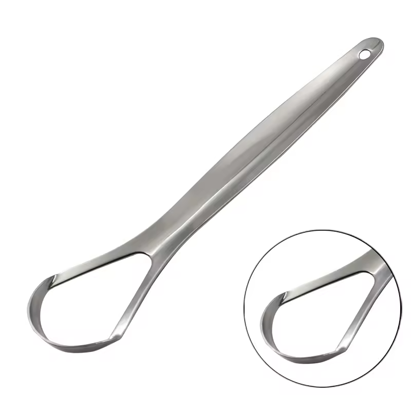 Metal Tongue Scraper Cleaner F - огляд і ціна Tongue Scraper Metal