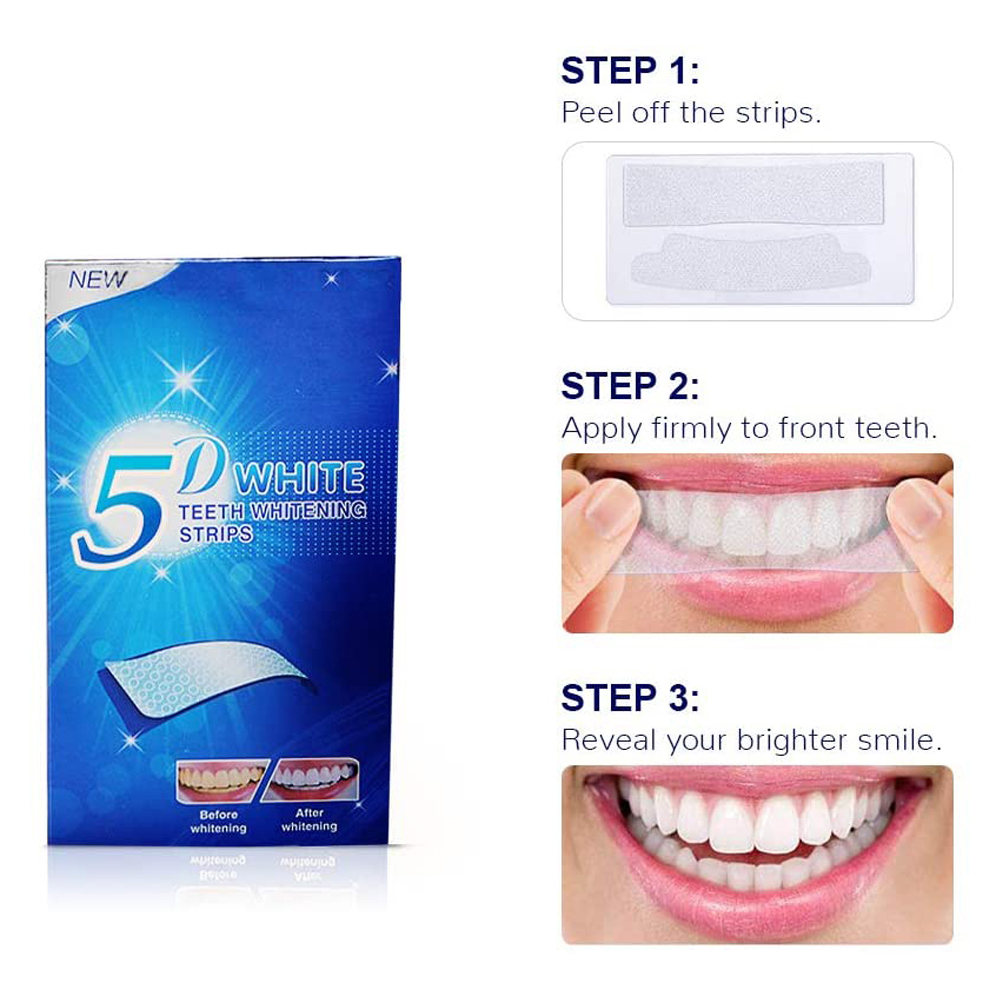 5D White Teeth Whitening Strip - огляд і ціна Teeth Whitening From Home