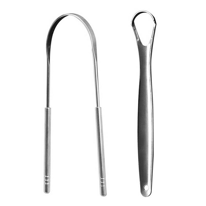 2Pcs Tongue Scraper Stainless  - огляд і ціна Tongue Scraper Metal